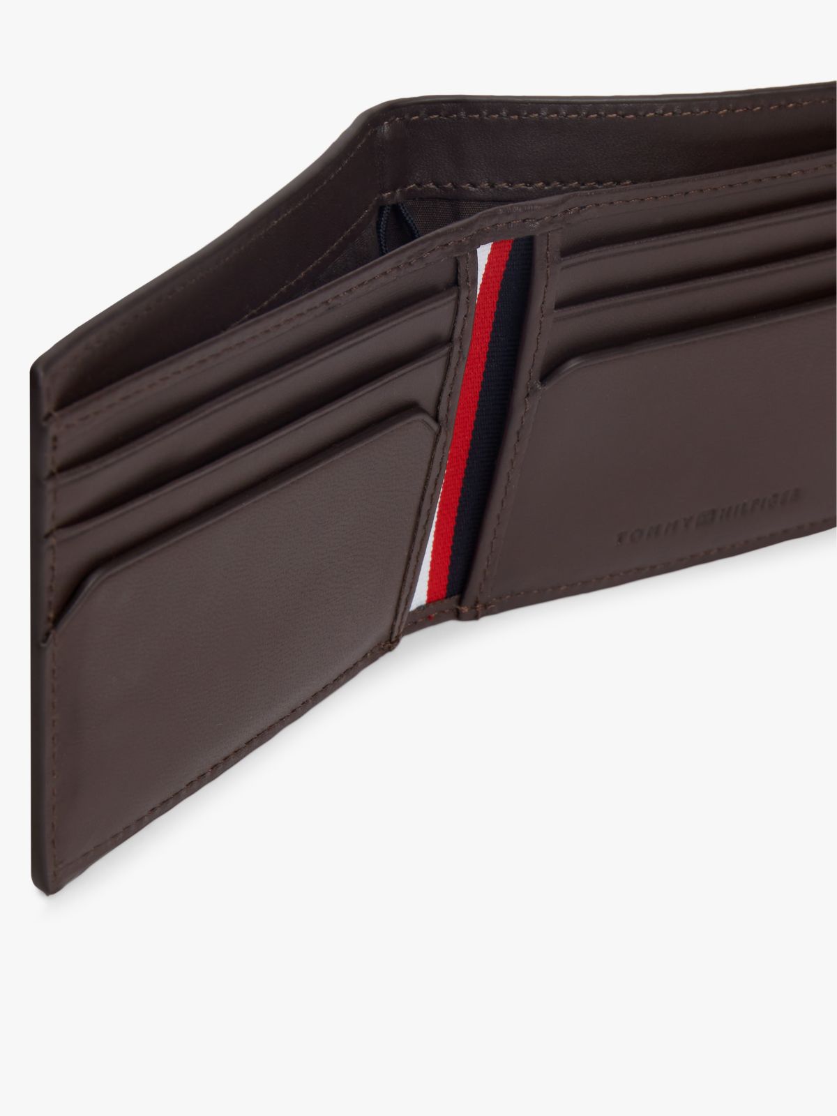 Pebbled Leather Bifold Wallet — Coffee Bean