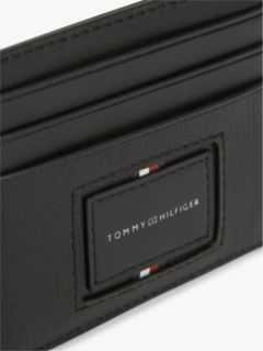 Hilfiger Logo Leather Card Holder — Black 4