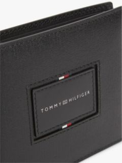 Hilfiger Logo Leather Card & Coin Wallet — Black 4