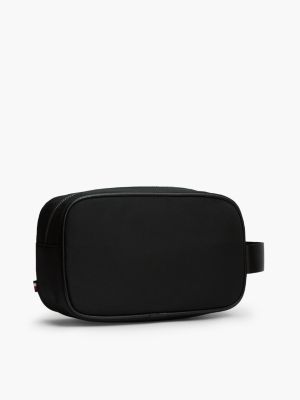 Мужские несессеры Tommy Hilfiger Tommy Logo Dopp Kit, цвет: Чёрный — фото 2