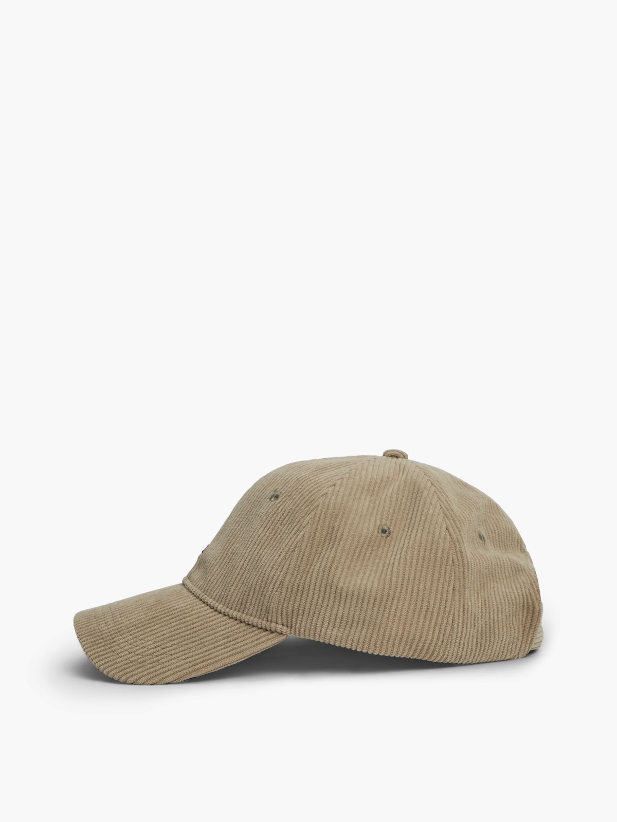 Flag Logo Corduroy Baseball Cap — Rustic Taupe