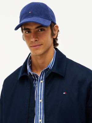 Мужская кепка Tommy Hilfiger Flag Logo Corduroy, цвет: Тёмно-синий — фото 4
