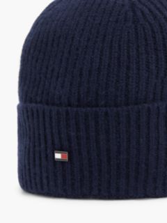 Flag Logo Cashmere Beanie — Space Blue 3