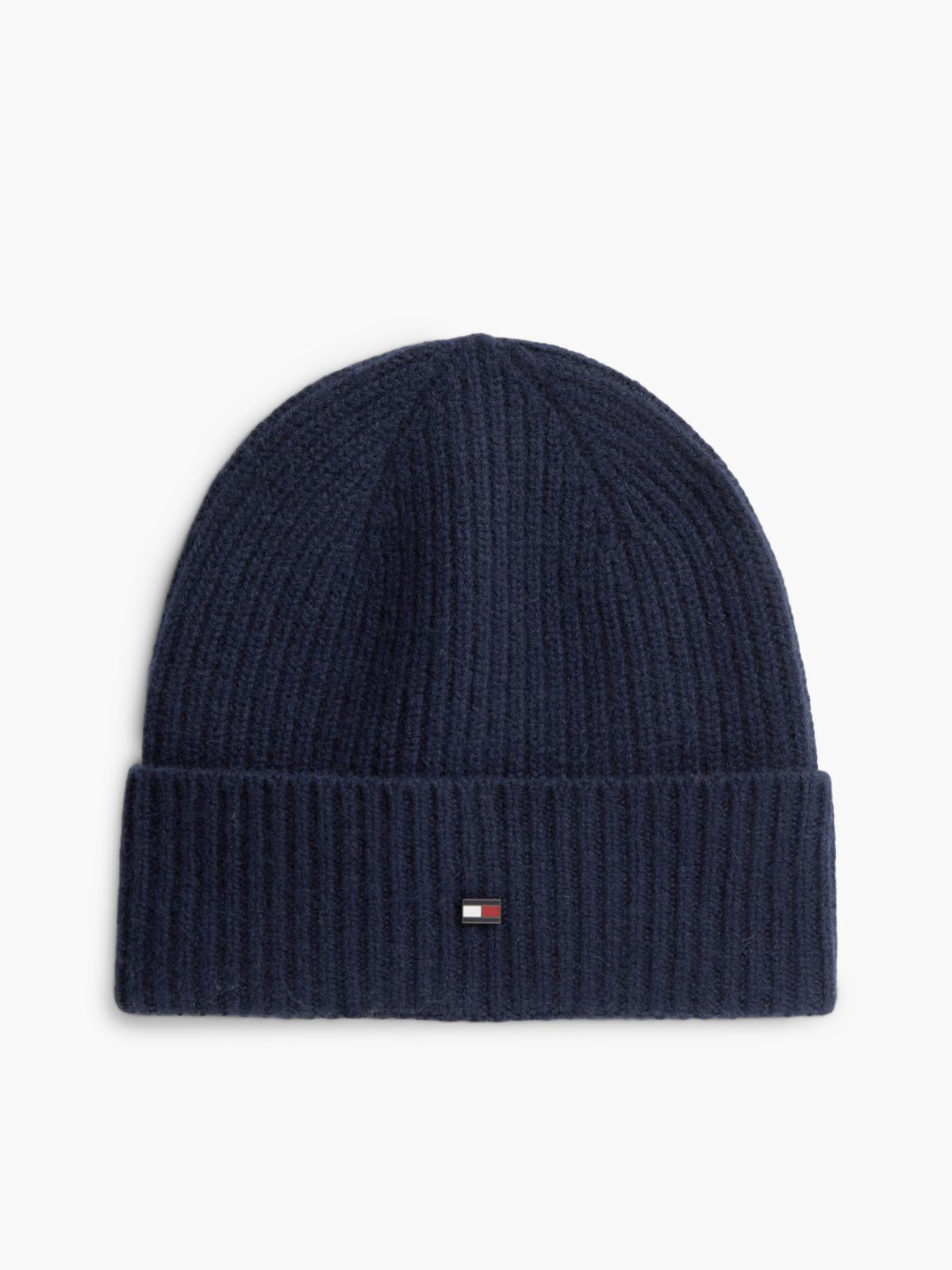 Flag Logo Cashmere Beanie — Space Blue