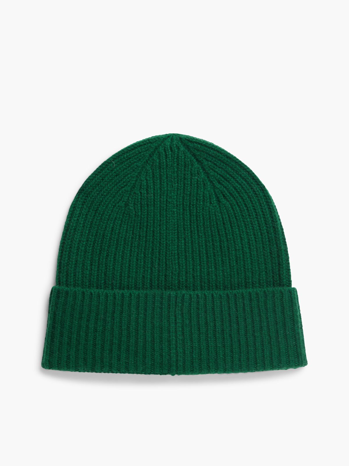 Flag Logo Cashmere Beanie — Majestic Emerald