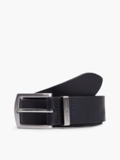 Square Buckle Smooth Leather Belt — Space Blue 2
