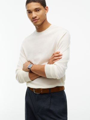 Мужской ремень Tommy Hilfiger Square Buckle Burnished Leather Belt, цвет: Коричневый меланжевый — фото 7