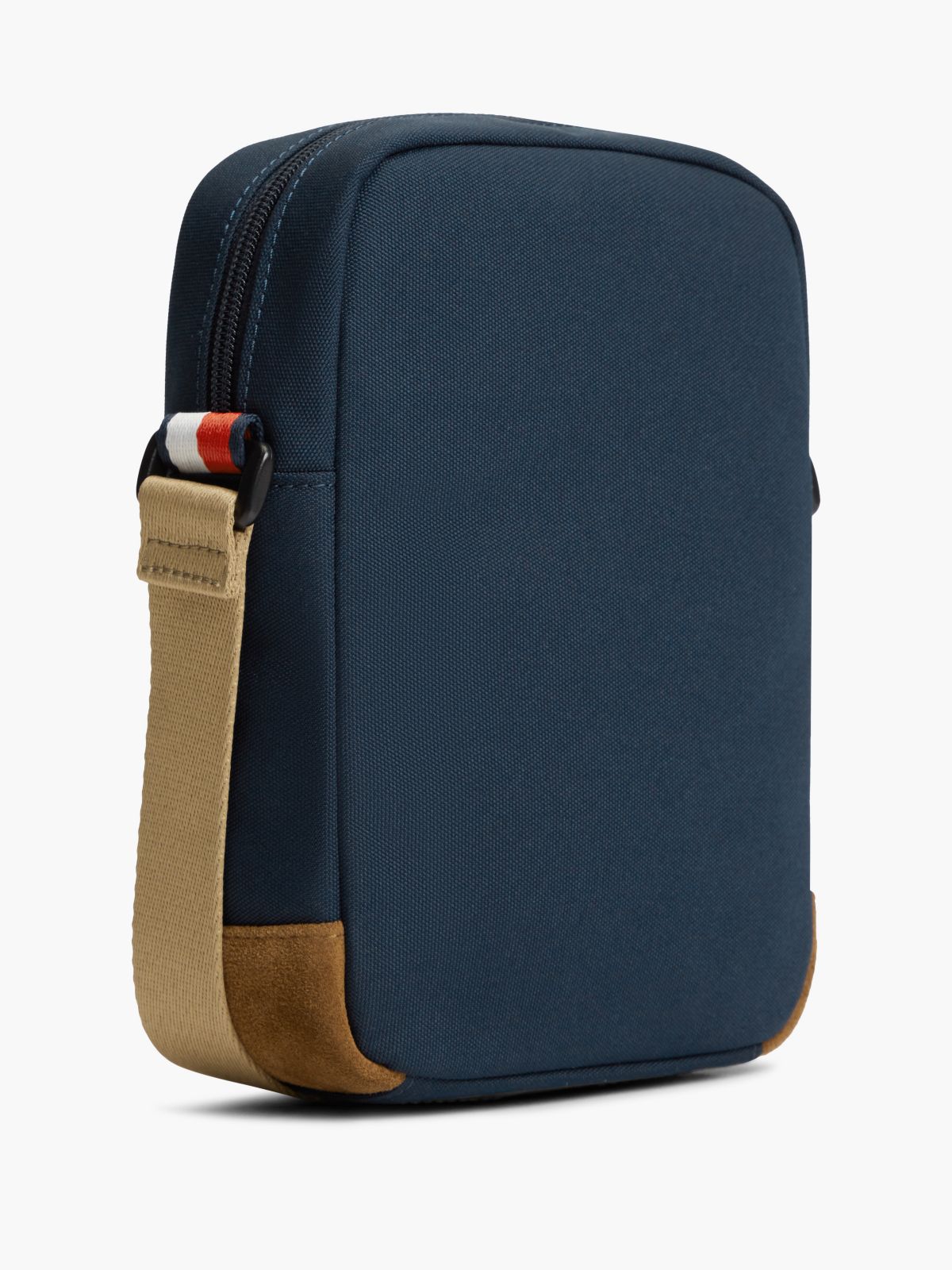 Tommy Jeans Mixed-Media Reporter Bag — Dark Blue