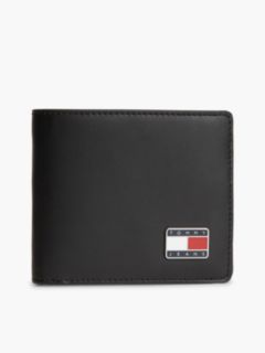 Tommy Jeans Smooth Leather Bifold Wallet — Black 1