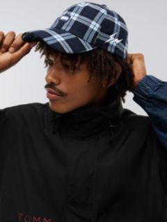 Tommy Hilfiger x FRGMT Plaid Baseball Cap — Navy Blue Check 4