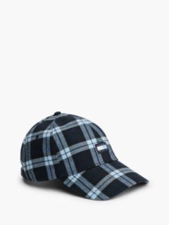 Tommy Hilfiger x FRGMT Plaid Baseball Cap — Navy Blue Check 1
