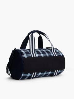 Tommy Hilfiger x FRGMT Plaid Duffel Bag — Navy Blue Check 4