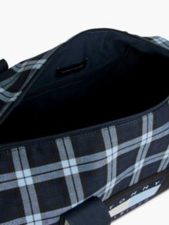 Tommy Hilfiger x FRGMT Plaid Duffel Bag — Navy Blue Check 6