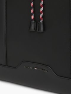 Textured Flap Backpack — Black 5