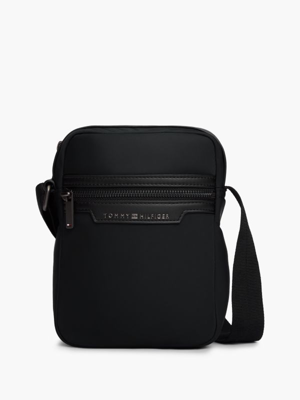 Water-Repellent Mini Reporter Bag — Black