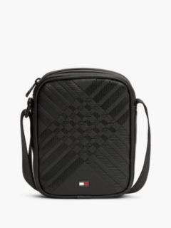 Debossed Mini Reporter Bag — Black 1