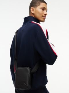 Textured Mini Reporter Bag — Black 2