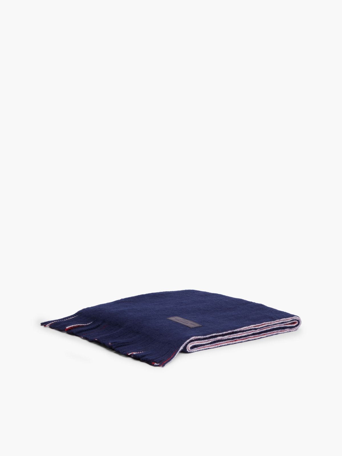 Solid & Striped Reversible Wool Scarf — Preppy Navy