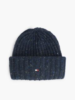 Donegal Wool-Blend Beanie — Space Blue 1
