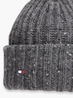 Donegal Wool-Blend Beanie — Medium Grey Heather 3