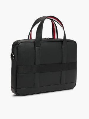 Мужская сумка Tommy Hilfiger Textured Laptop, цвет: Чёрный — фото 3