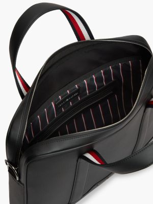 Мужская сумка Tommy Hilfiger Textured Laptop, цвет: Чёрный — фото 4