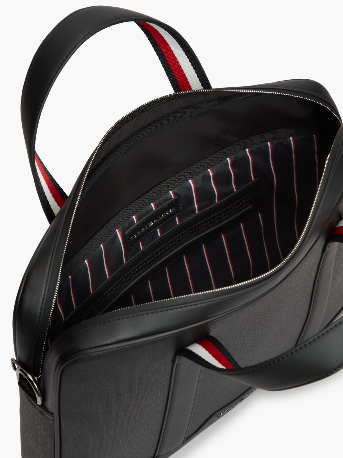 Textured Laptop Bag — Black