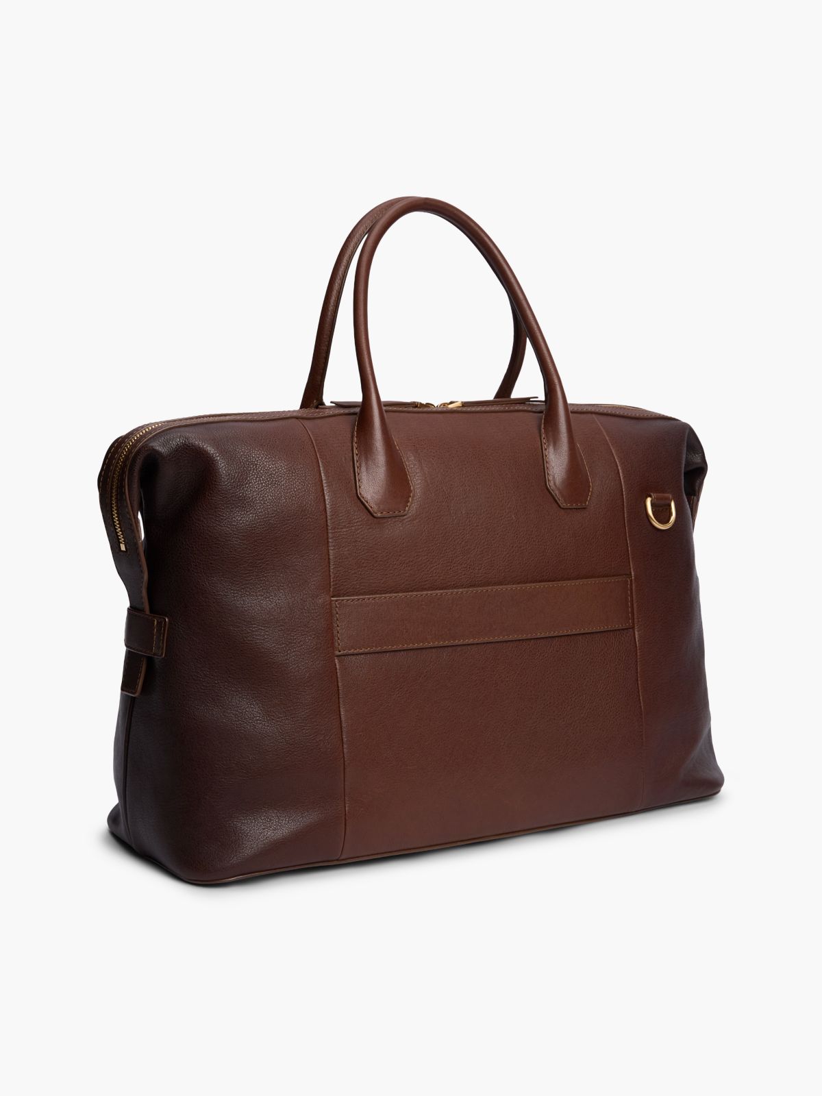 Leather Duffel Bag — Burnished Brown