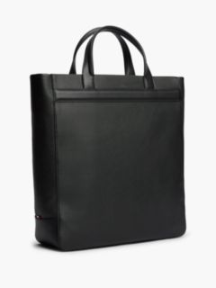 Pebbled Leather Tote Bag — Black 3