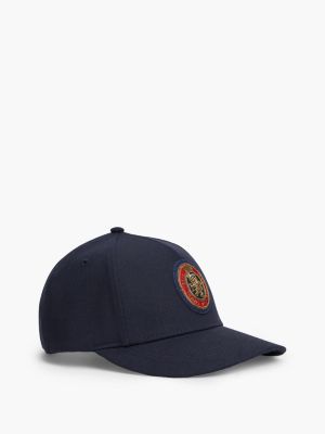 Crest Logo Patch Baseball Cap, Space Blue