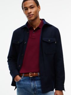 Square Buckle Woven Leather Belt — Winter Cognac 7