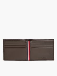Pebbled Leather Bifold Wallet — Brown 3