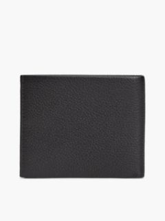 Pebbled Leather Bifold Wallet — Black 2
