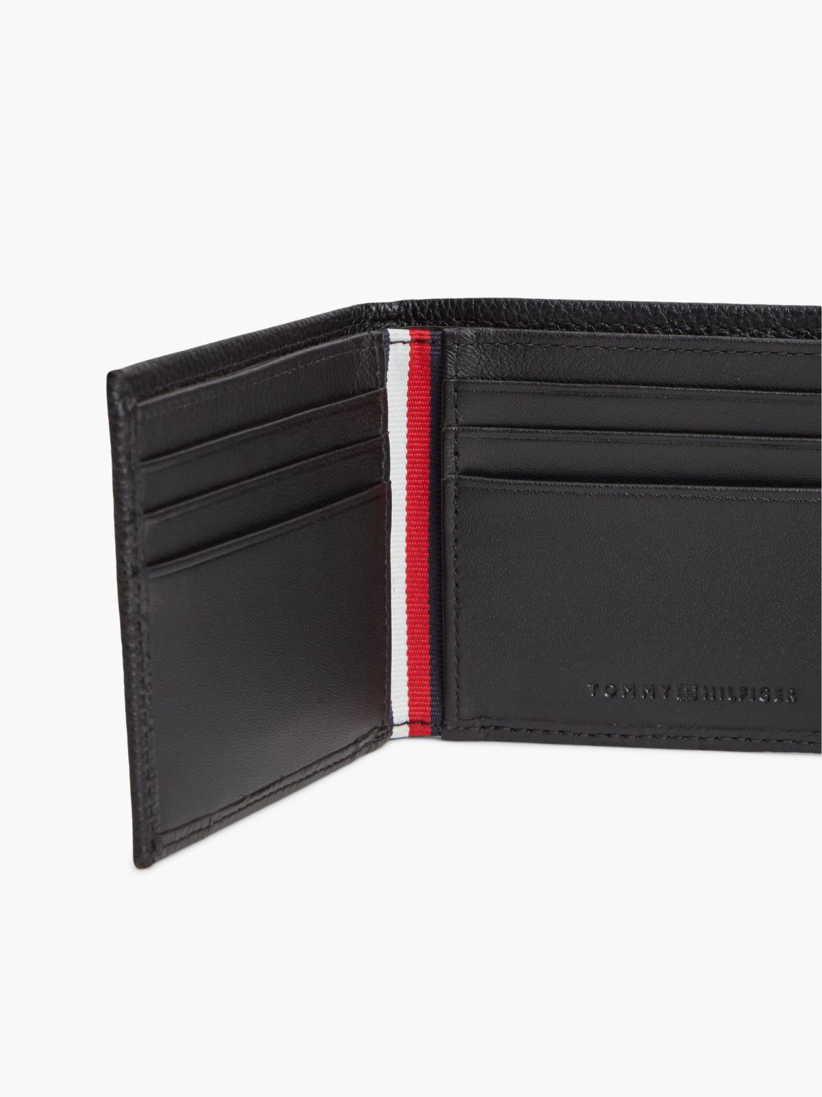 Pebbled Leather Bifold Wallet — Black