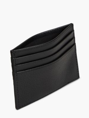 Мужской кошелёк Tommy Hilfiger Pebbled Leather Card Holder, цвет: Чёрный — фото 3