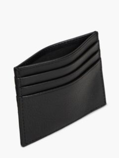 Pebbled Leather Card Holder — Black 3