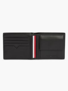 Textured Leather Card & Coin Wallet — Black 3