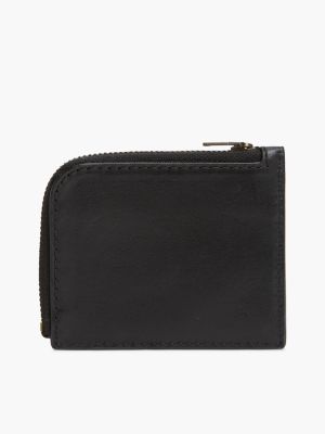 Мужской кошелёк Tommy Hilfiger Pebbled Leather Zip Wallet, цвет: Чёрный — фото 2