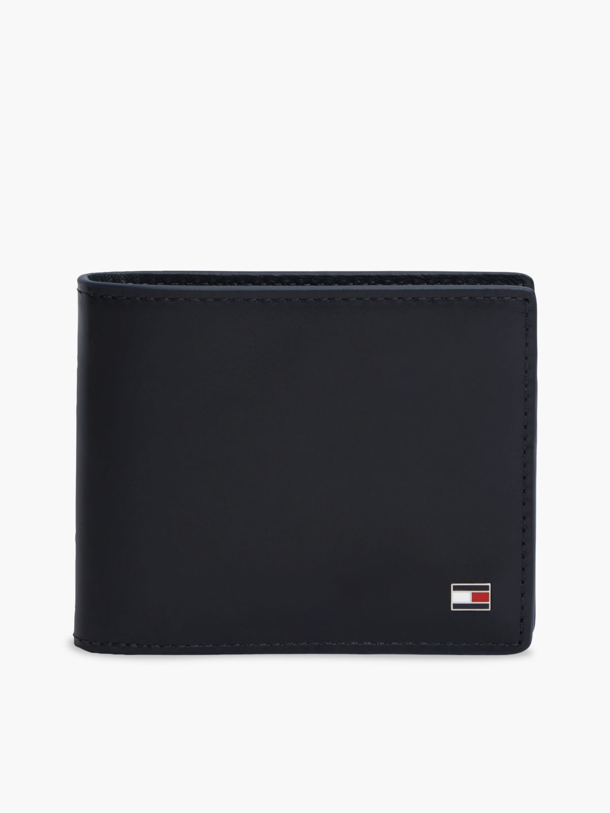Leather Wallet & Keychain Gift Set — Navy Blue