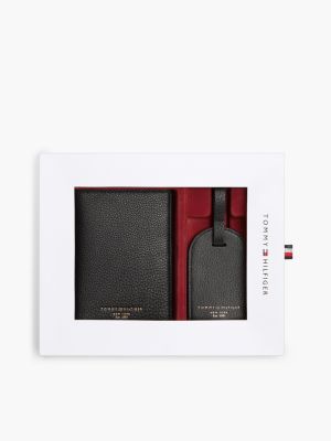Мужские сумки Tommy Hilfiger Passport Holder & Luggage Tag Gift Set, цвет: Чёрный — фото 4