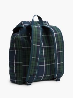Tommy Jeans Archive Logo Plaid Backpack — Green Archive Check 3