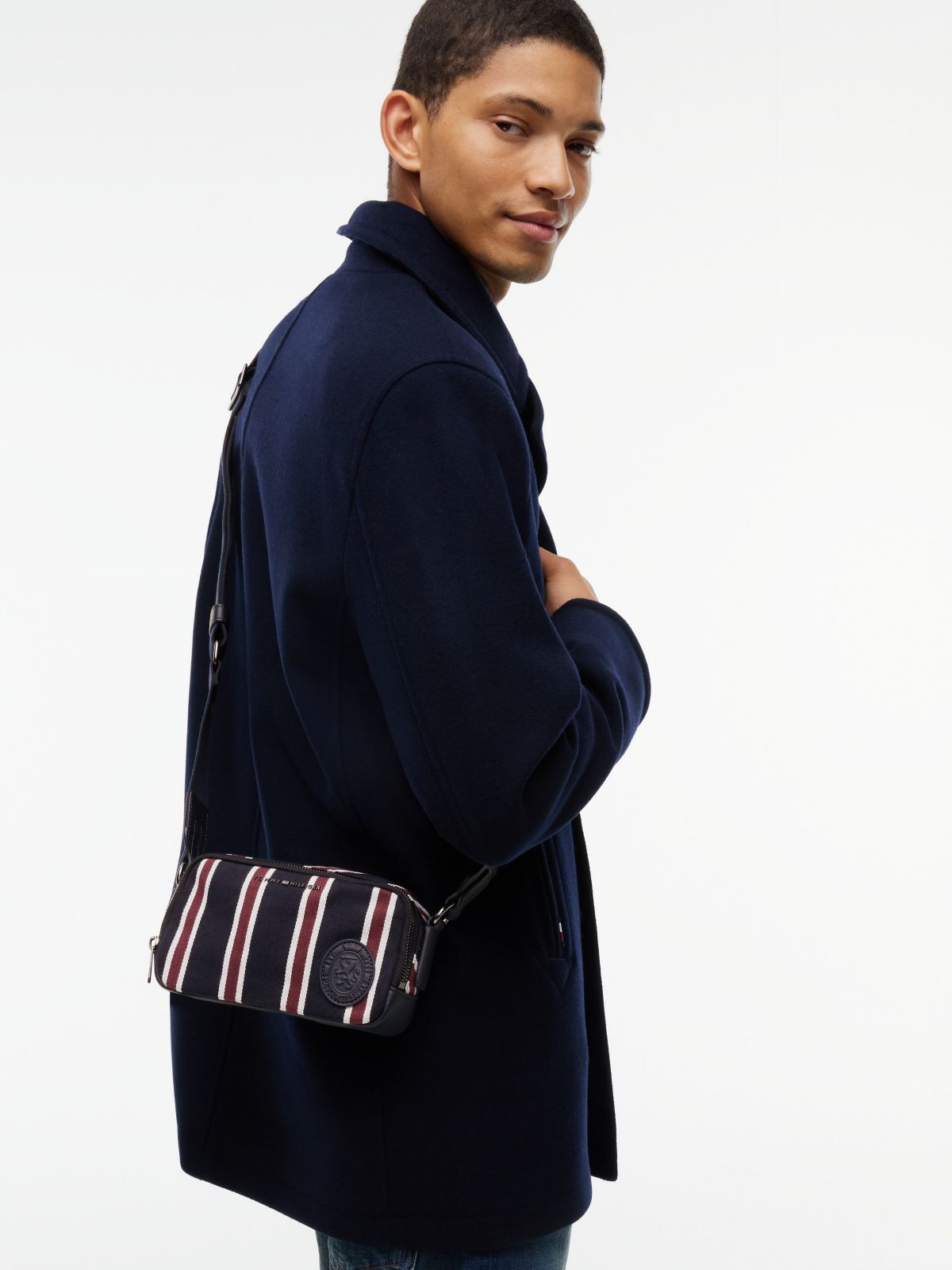 Varsity Stripe Crossbody Bag — Jacquard Stripe