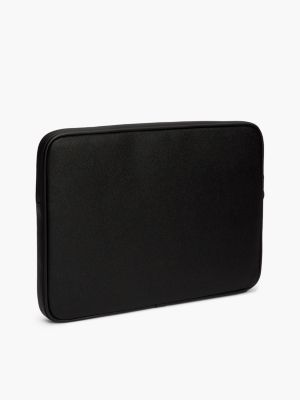 Мужская сумка Tommy Hilfiger Embossed Flag Logo Laptop Pouch, цвет: Чёрный — фото 2