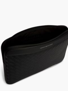 Embossed Flag Logo Laptop Pouch — Black 3