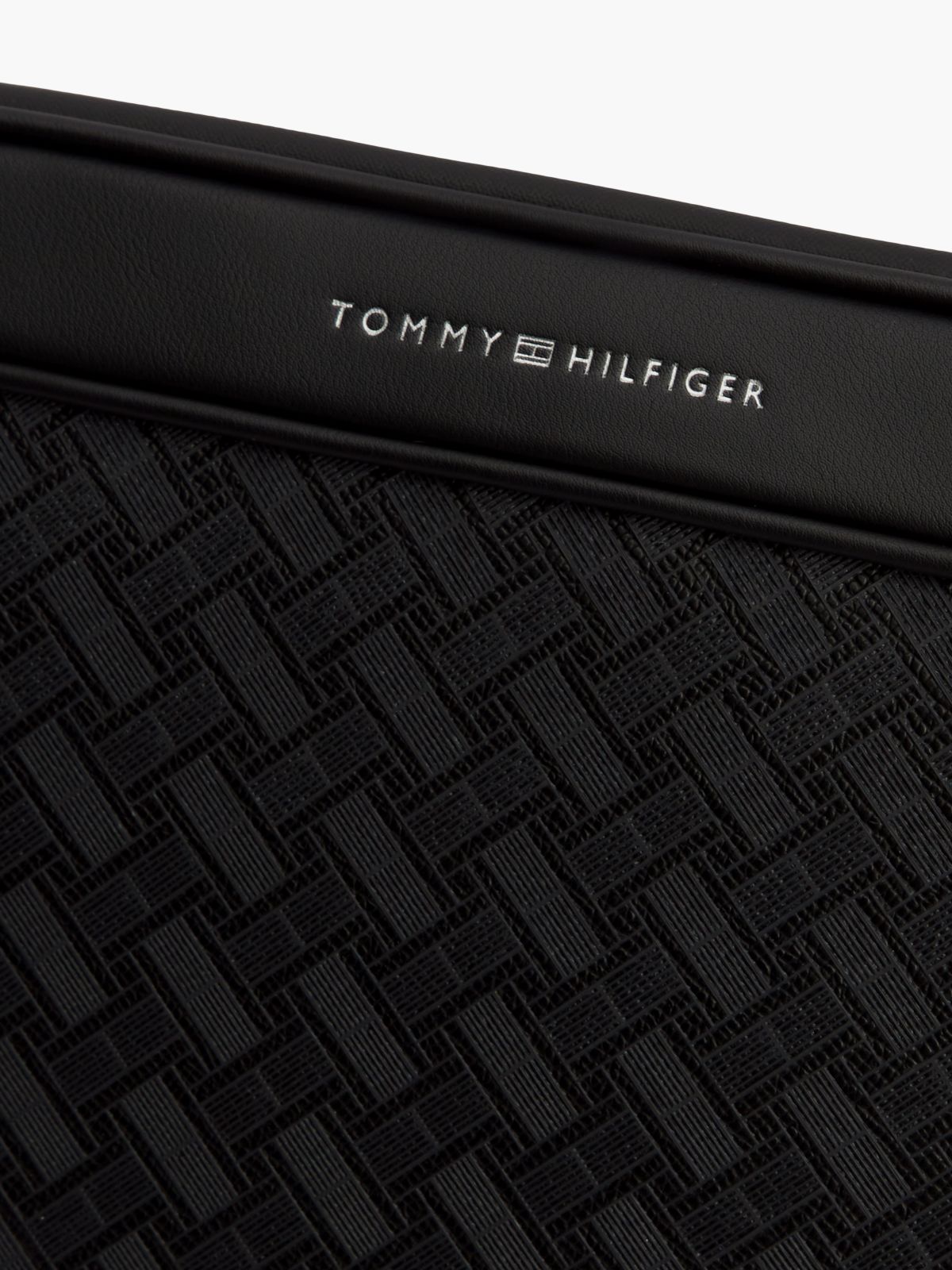 Embossed Flag Logo Laptop Pouch — Black