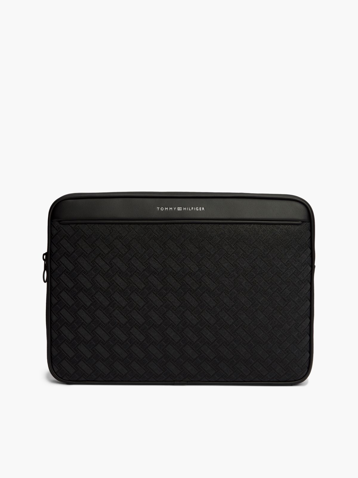 Embossed Flag Logo Laptop Pouch — Black