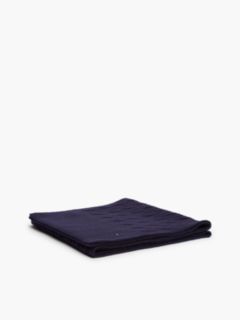 Cable Knit Wool-Blend Scarf — Space Blue 3