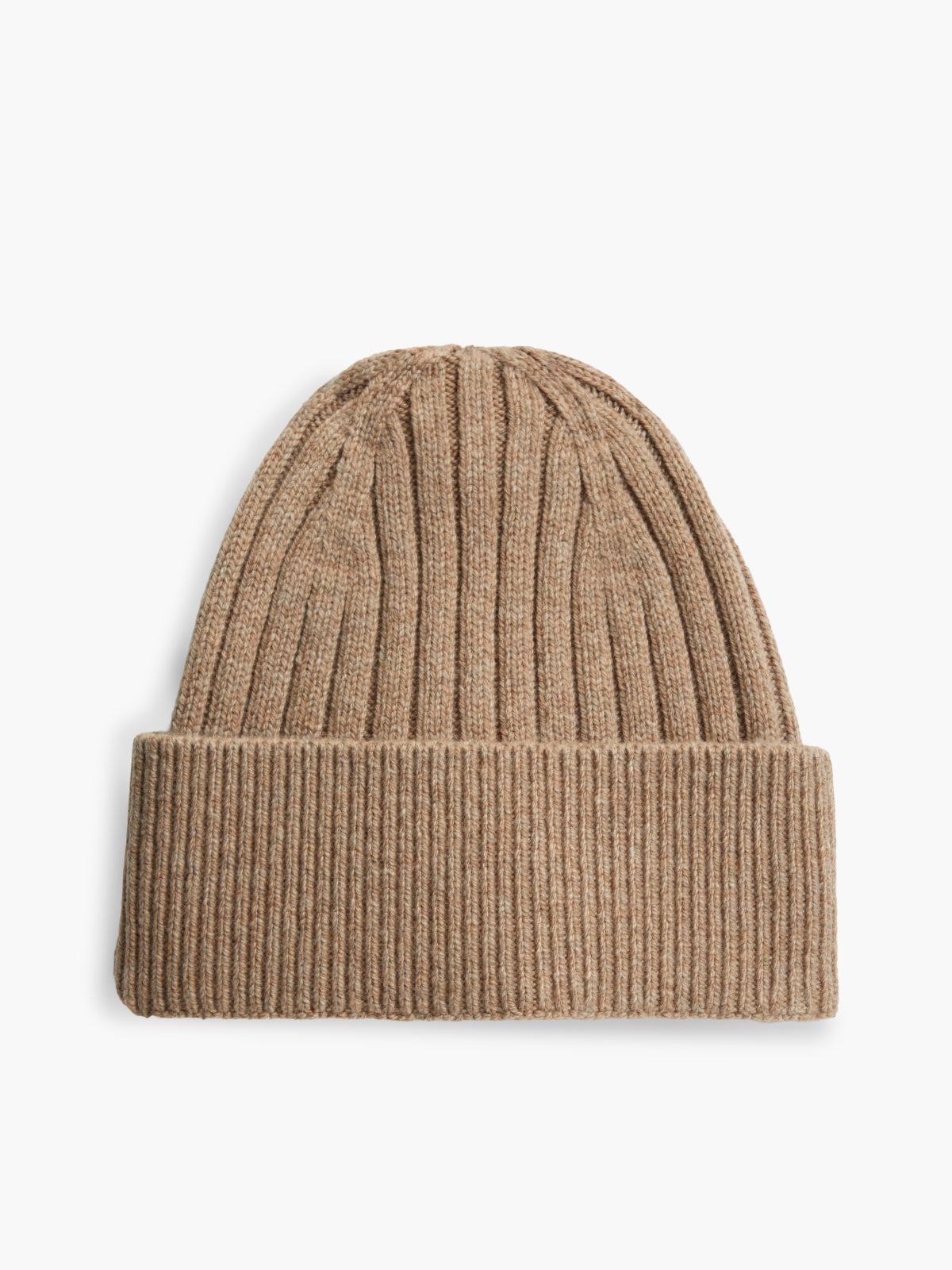 Crest Logo Patch Wool-Blend Beanie — Southern Tan