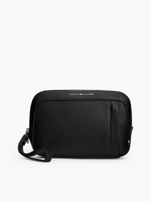 Pebbled Dopp Kit, Black