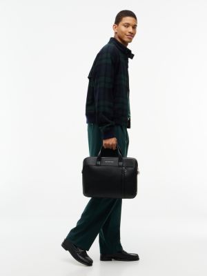 Мужская сумка Tommy Hilfiger Pebbled Laptop, цвет: Чёрный — фото 2